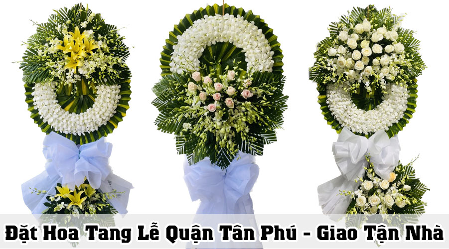 Đặt vòng hoa tang lễ quận Tân Phú - Giao hoa nhanh tận nhà.