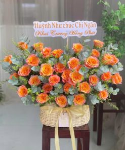 Giỏ hoa sinh nhật HSN 50 mới nhất