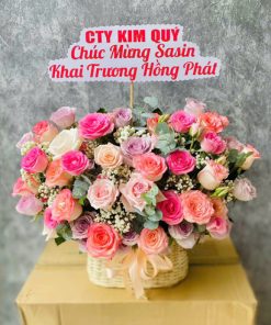 Giỏ hoa sinh nhật HSN 125